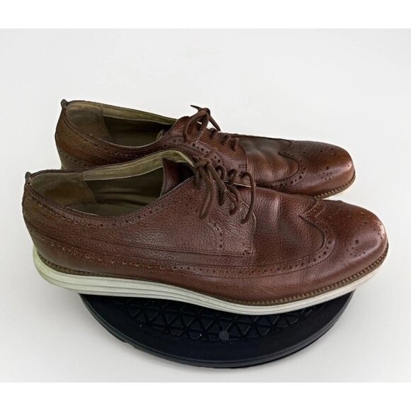 Cole Haan Men's C23441 Size 13 M ØriginalGrand Oxfords Brown/ White - Picture 1 of 9